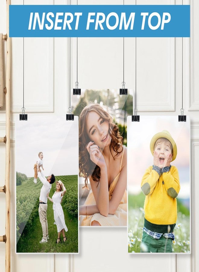 AojSup 24 Pcs 9.7" x 14" Menu Cover, Rigid Print Protectors, Heavy Duty Clear Menu Holder, Poster Protector Sleeve, Hard Plastic Paper Sleeves for Page Sheet Photographs Document Birth Certificate - Image 5